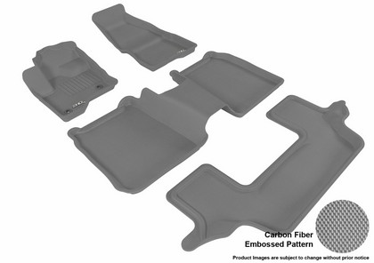 3D Maxpider Kagu Floormats - Gray - Set (4-Piece)