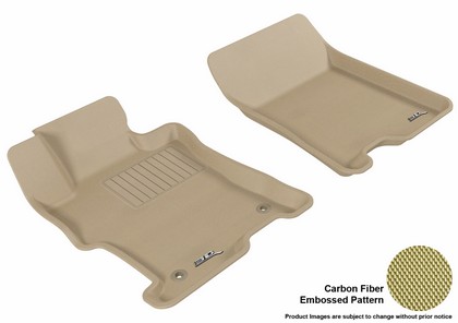 3D Maxpider Kagu Floormat - Tan - Row 1 (2-Piece)