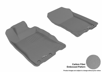 3D Maxpider Kagu Floormat - Gray - Row 1 (2-Piece)