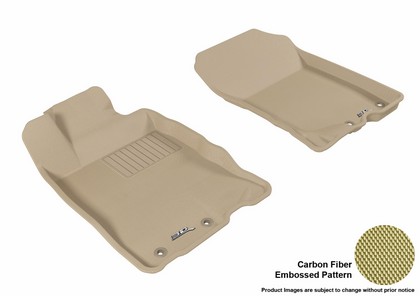 3D Maxpider Kagu Floormat - Tan - Row 1 (2-Piece)