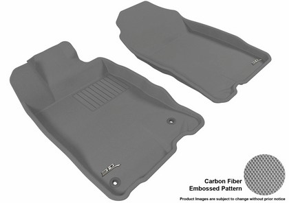 3D Maxpider Kagu Floormat - Gray - Row 1 (2-Piece)