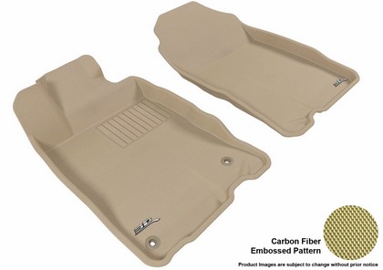 3D Maxpider Kagu Floormat - Tan - Row 1 (2-Piece)