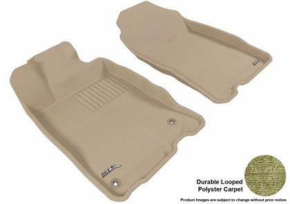 3D Maxpider Classic Floormat - Tan - Row 1 (2-Piece)