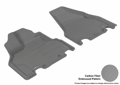 3D Maxpider Kagu Floormat - Gray - Row 1 (2-Piece)