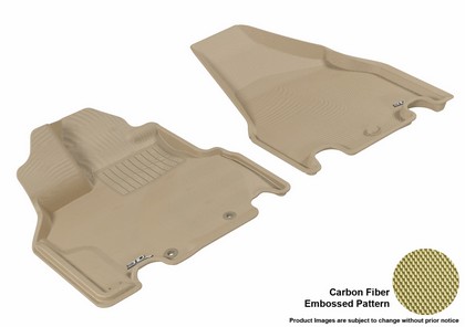 3D Maxpider Kagu Floormat - Tan - Row 1 (2-Piece)