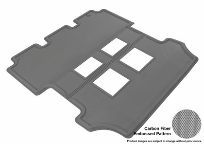 3D Maxpider Kagu Floormat - Gray - Row 2 (1-Piece)