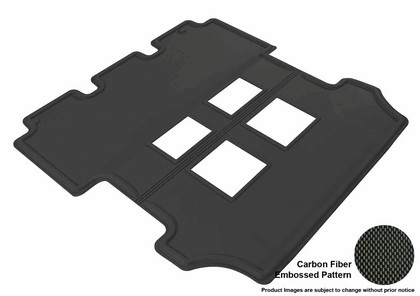 3D Maxpider Kagu Floormat - Black - Row 2 (1-Piece)