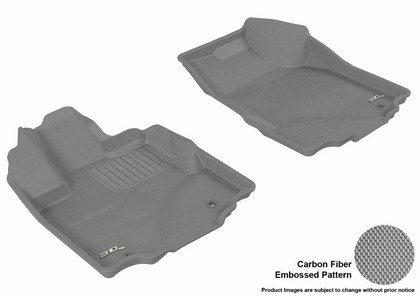 3D Maxpider Kagu Floormat - Gray - Row 1 (2-Piece)