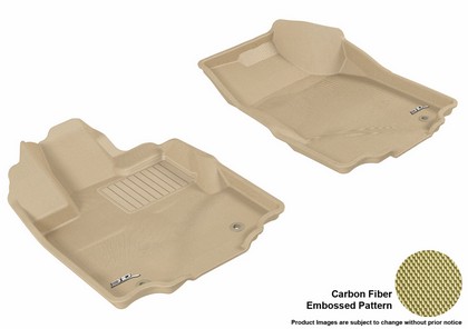 3D Maxpider Kagu Floormat - Tan - Row 1 (2-Piece)