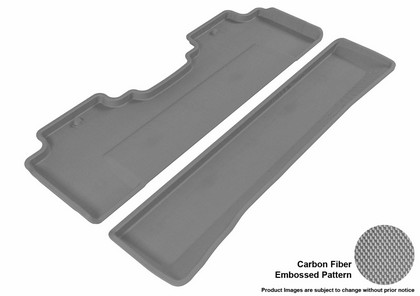 3D Maxpider Kagu Floormat - Gray - Row 2 (2-Piece)