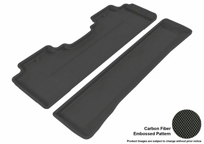 3D Maxpider Kagu Floormat - Black - Row 2 (2-Piece)