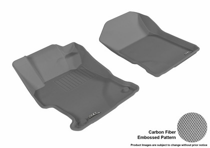 3D Maxpider Kagu Floormat - Gray - Row 1 (2-Piece)