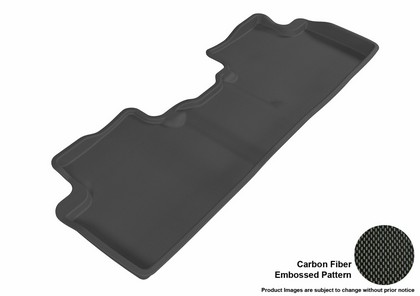 3D Maxpider Kagu Floormat - Black - Row 2 (1-Piece)