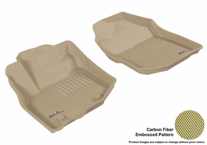 3D Maxpider Kagu Floormat - Tan - Row 1 (2-Piece)