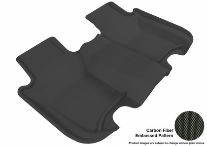 3D Maxpider Kagu Floormat - Black - Row 2 (1-Piece)