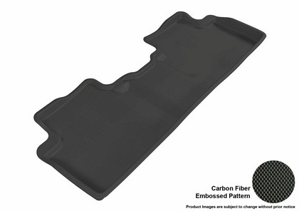 3D Maxpider Kagu Floormat - Black - Row 2 (1-Piece)