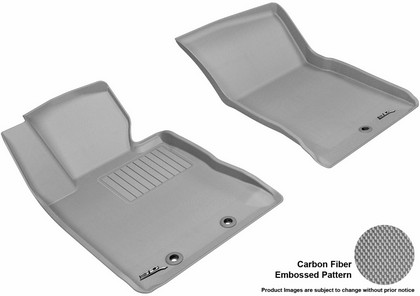 3D Maxpider Kagu Floormat - Gray - Row 1 (2-Piece)