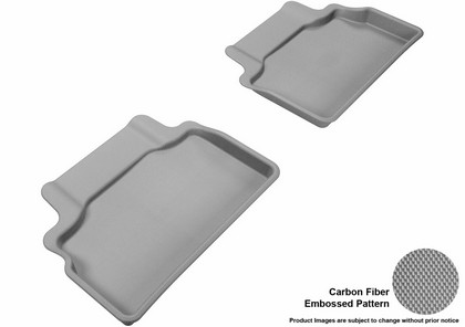 3D Maxpider Kagu Floormat - Gray - Row 2 (2-Piece)