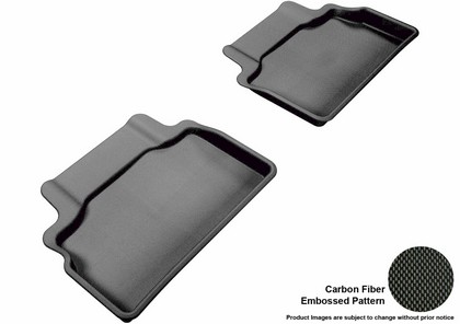 3D Maxpider Kagu Floormat - Black - Row 2 (2-Piece)