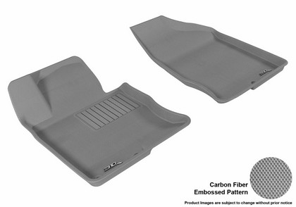 3D Maxpider Kagu Floormat - Gray - Row 1 (2-Piece)