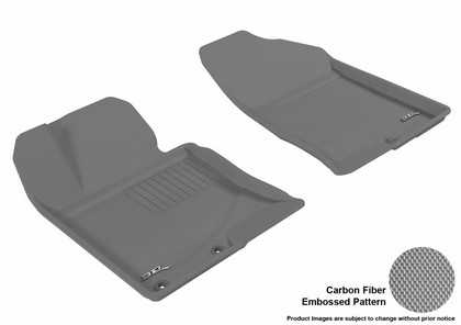 3D Maxpider Kagu Floormat - Gray - Row 1 (2-Piece)