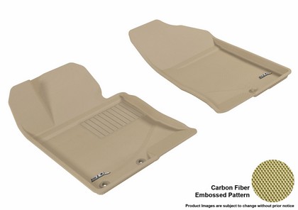 3D Maxpider Kagu Floormat - Tan - Row 1 (2-Piece)