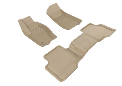 3D Maxpider Kagu Floormats - Tan - Set (3-Piece)