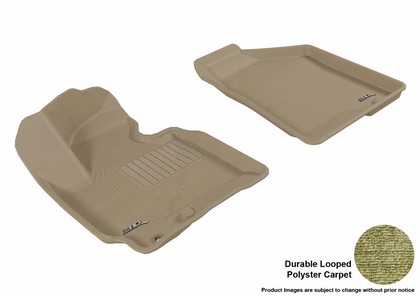 3D Maxpider Classic Floormat - Tan - Row 1 (2-Piece)