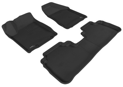 3D Maxpider Kagu Floormats - Gray - Set (3-Piece)