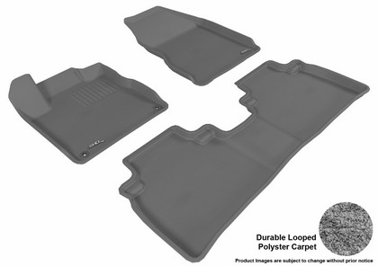 3D Maxpider Classic Floormats - Gray - Set (3-Piece)