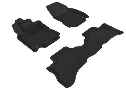 3D Maxpider Kagu Floormats - Gray - Set (3-Piece)