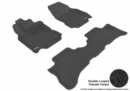 3D Maxpider Classic Floormats - Black - Set (3-Piece)