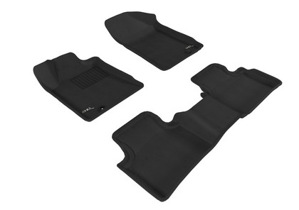 3D Maxpider Kagu Floormats - Gray - Set (3-Piece)