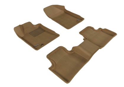 3D Maxpider Kagu Floormats - Tan - Set (3-Piece)