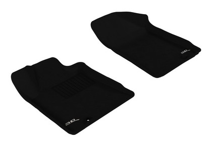 3D Maxpider Kagu Floormat - Black - Row 1 (2-Piece)