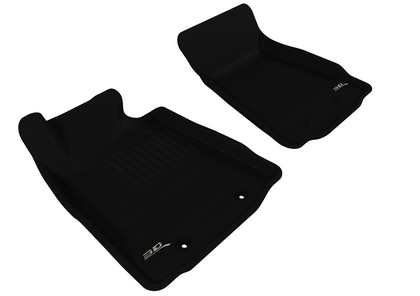 3D Maxpider Kagu Floormat - Black - Row 1 (2-Piece)