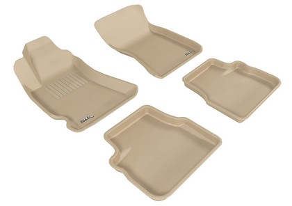 3D Maxpider Kagu Floormats - Tan - Set (4-Piece)