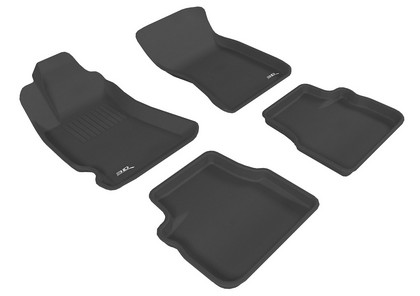 3D Maxpider Kagu Floormats - Black - Set (4-Piece)