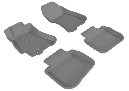 3D Maxpider Kagu Floormats - Gray - Set (4-Piece)