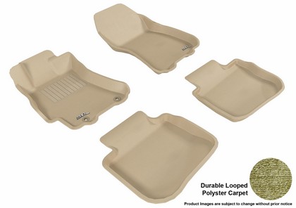 3D Maxpider Classic Floormats - Tan - Set (4-Piece)