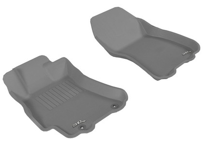 3D Maxpider Kagu Floormat - Gray - Row 1 (2-Piece)