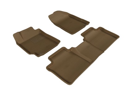 3D Maxpider Kagu Floormats - Tan - Set (4-Piece)