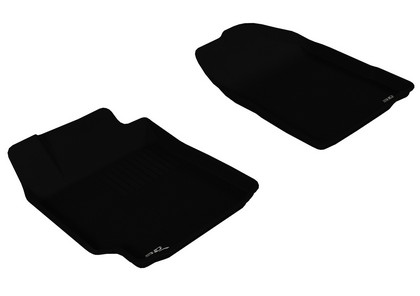 3D Maxpider Kagu Floormat - Black - Row 1 (2-Piece)