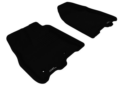 3D Maxpider Kagu Floormat - Black - Row 1  (2-Piece)