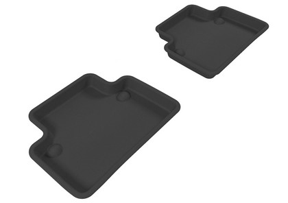 3D Maxpider Kagu Floormat - Black - Row 2 (2-Piece)