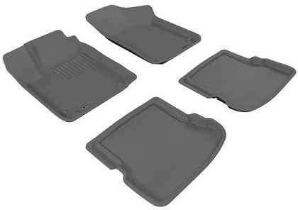 3D Maxpider Kagu Floormats - Gray - Set (4-Piece)