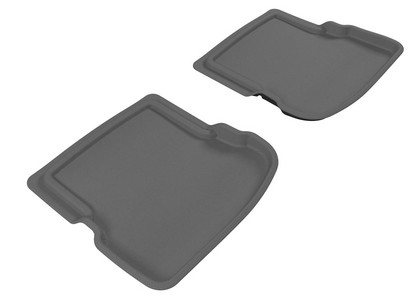 3D Maxpider Kagu Floormat - Gray - Row 2 (2-Piece)