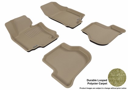 3D Maxpider Classic Floormats - Tan - Set (4-Piece)