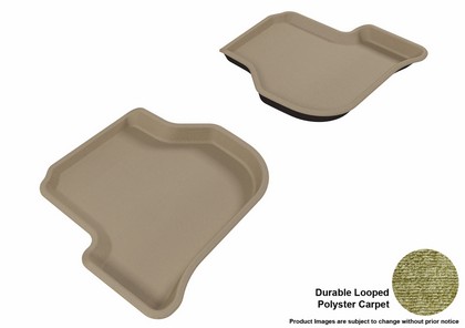 3D Maxpider Classic Floormat - Tan - Row 2 (2-Piece)