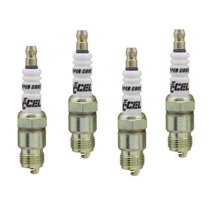 Accel U-Groove Resistor Spark Plug (4 Pack)